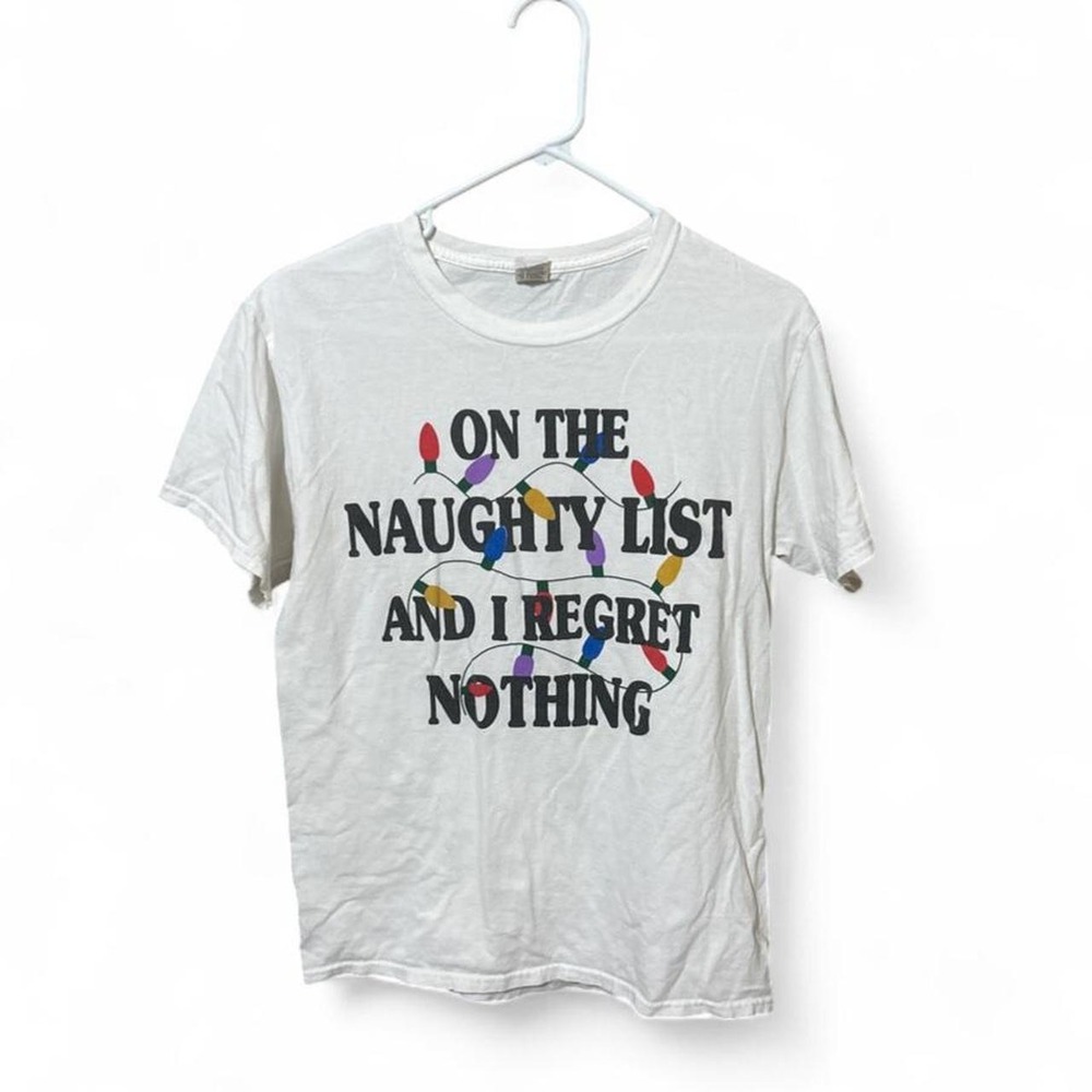 Fruit of the Loom white graphic t-shirt - S